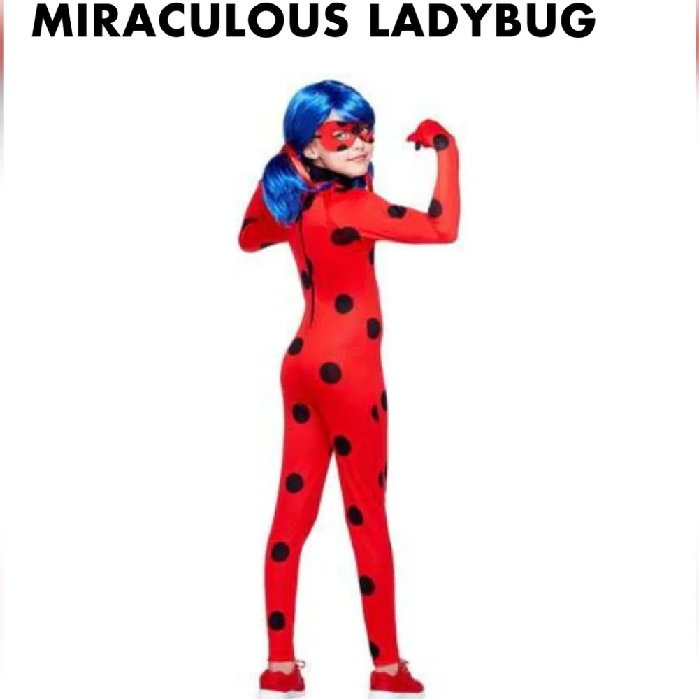 Ladybug Costume Jumpsuit And Accessories